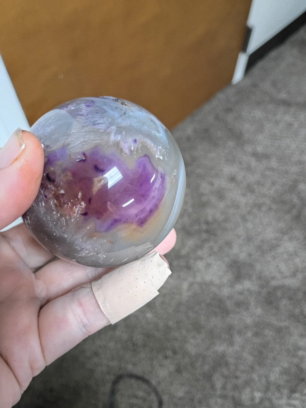 Purple Agate Sphere